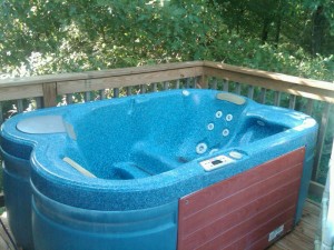 custom shape hot tub