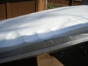 Melted spa cover foam core