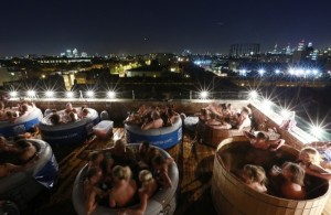 Hot tubbing cinema seating