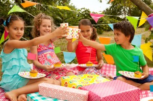 Kids hot tub party