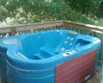 custom shape hot tub